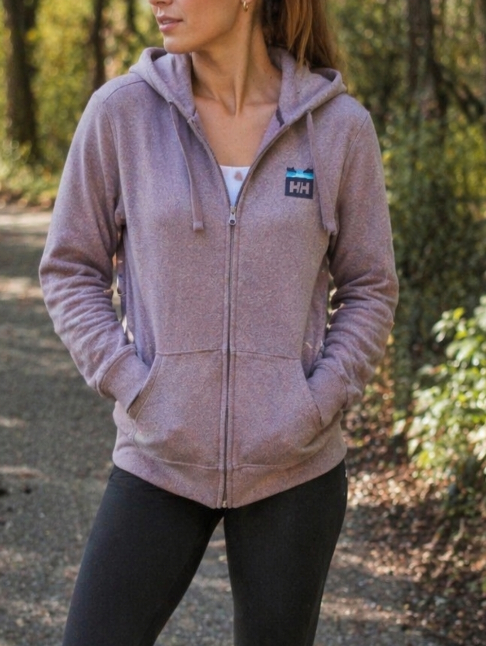 Helly Hansen Cozy Cotton Blend Fleece Zip Hoodie Soft Casual Outdoor Streetwear